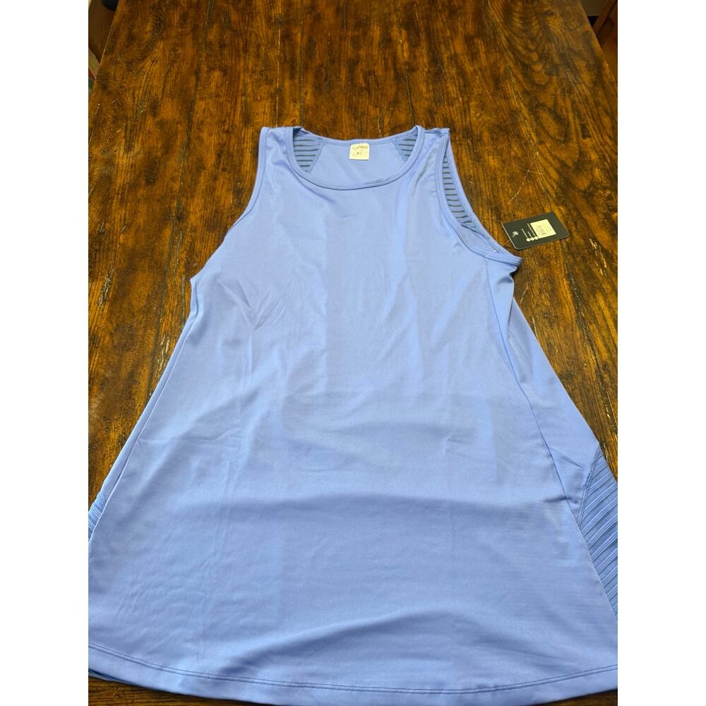 NWT BSP Active Blue Performance Tank Tunic XL Mesh Back